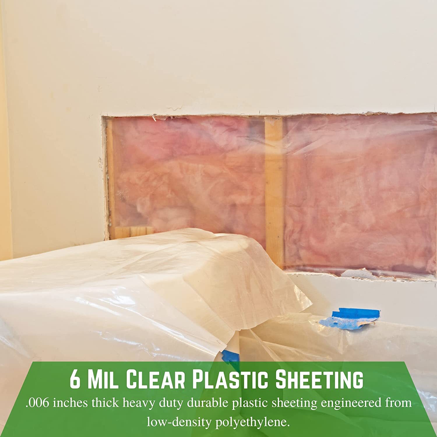 Poly Cover – 6 Mil Clear Plastic Sheeting