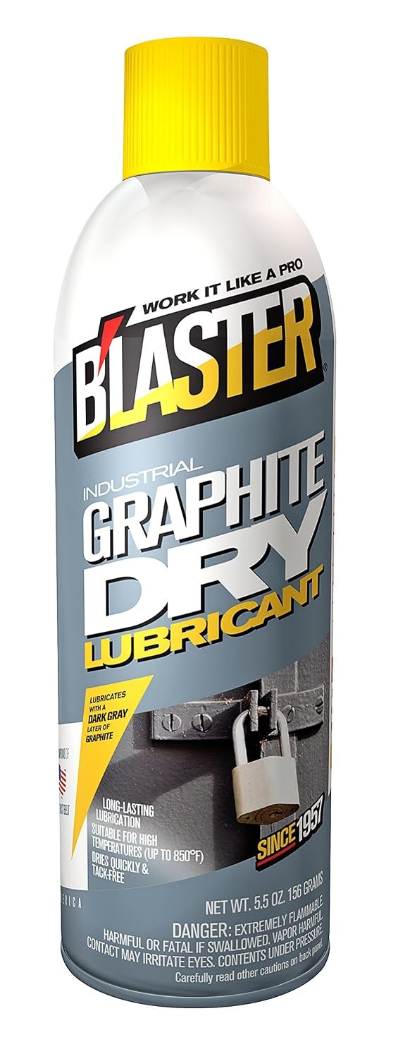 B’laster 8-GS-12PK Industrial Graphite Dry Lubricant – 5.5-Ounces – Case of 12