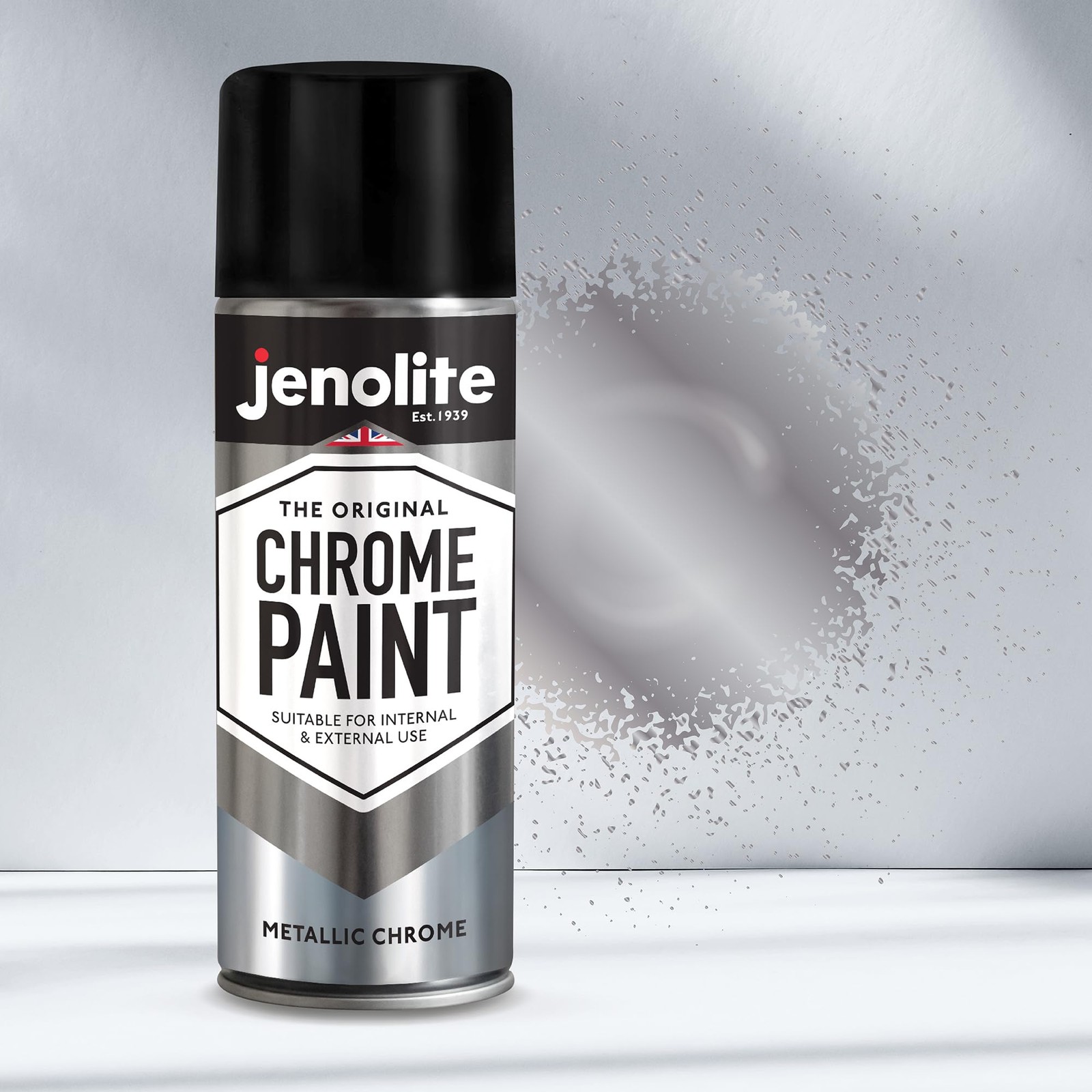 JENOLITE Chrome Spray Paint – Smooth 13.52 Fl Oz (Pack of 1),