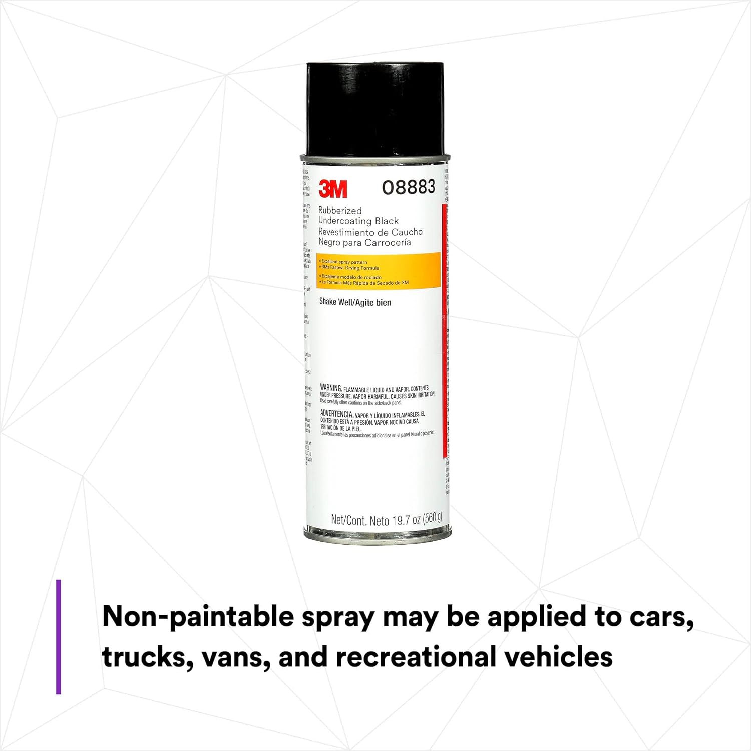 Rubberized Undercoating Aerosol Spray, 08883, 19.7 Oz, Textured Finish, Anti-Cor