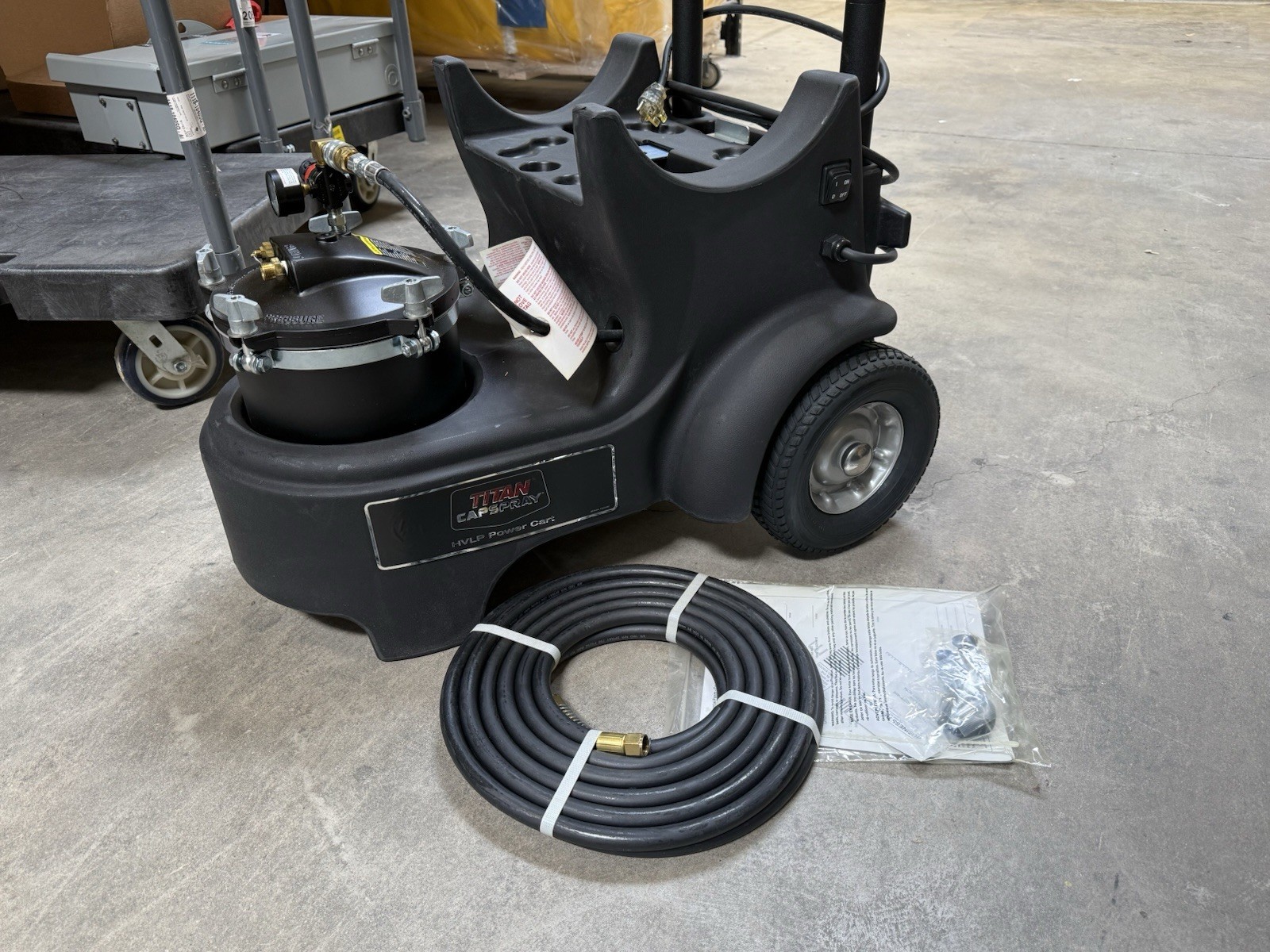 TITAN 0508046 HVLP Power Cart Hose included NO GUN