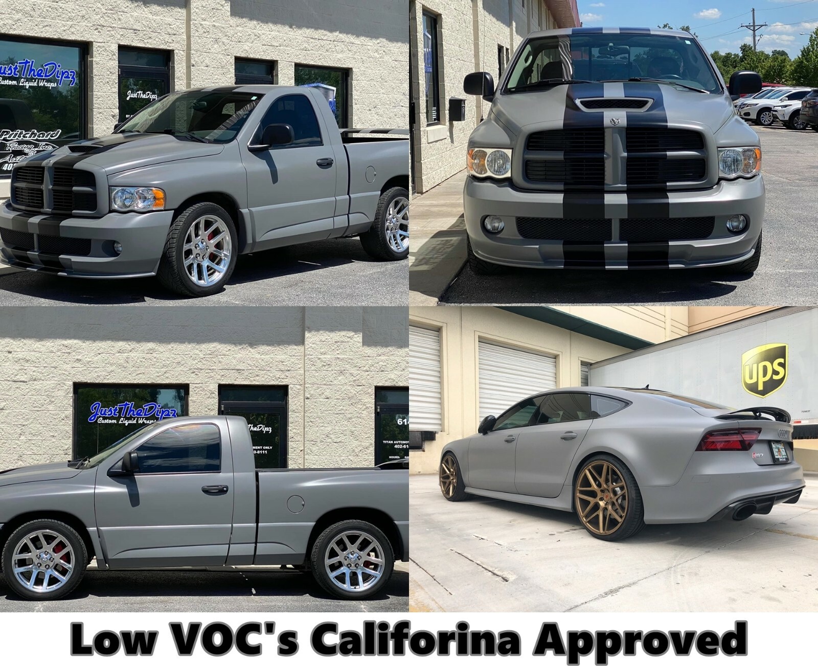 Low VOC Plasti Dip Nardo Gray Spray 50 Gallon Performance Series California