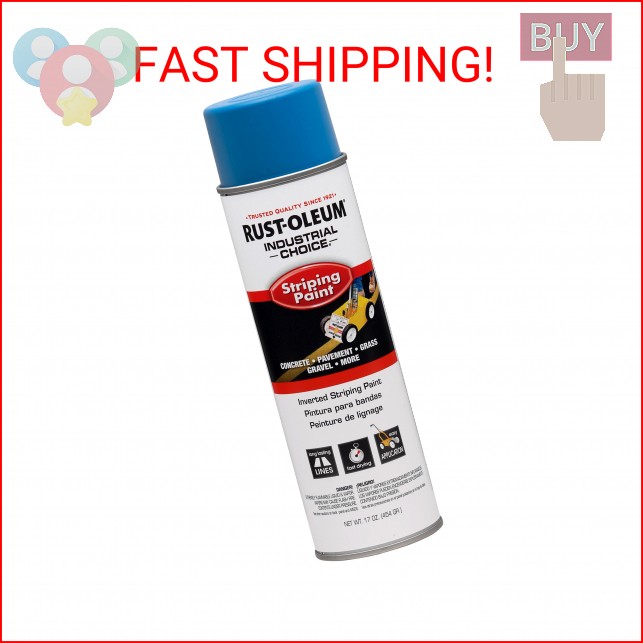 Rust-Oleum 263446 Industrial Choice Inverted Striping 18 oz Spray Paint, Dark Bl