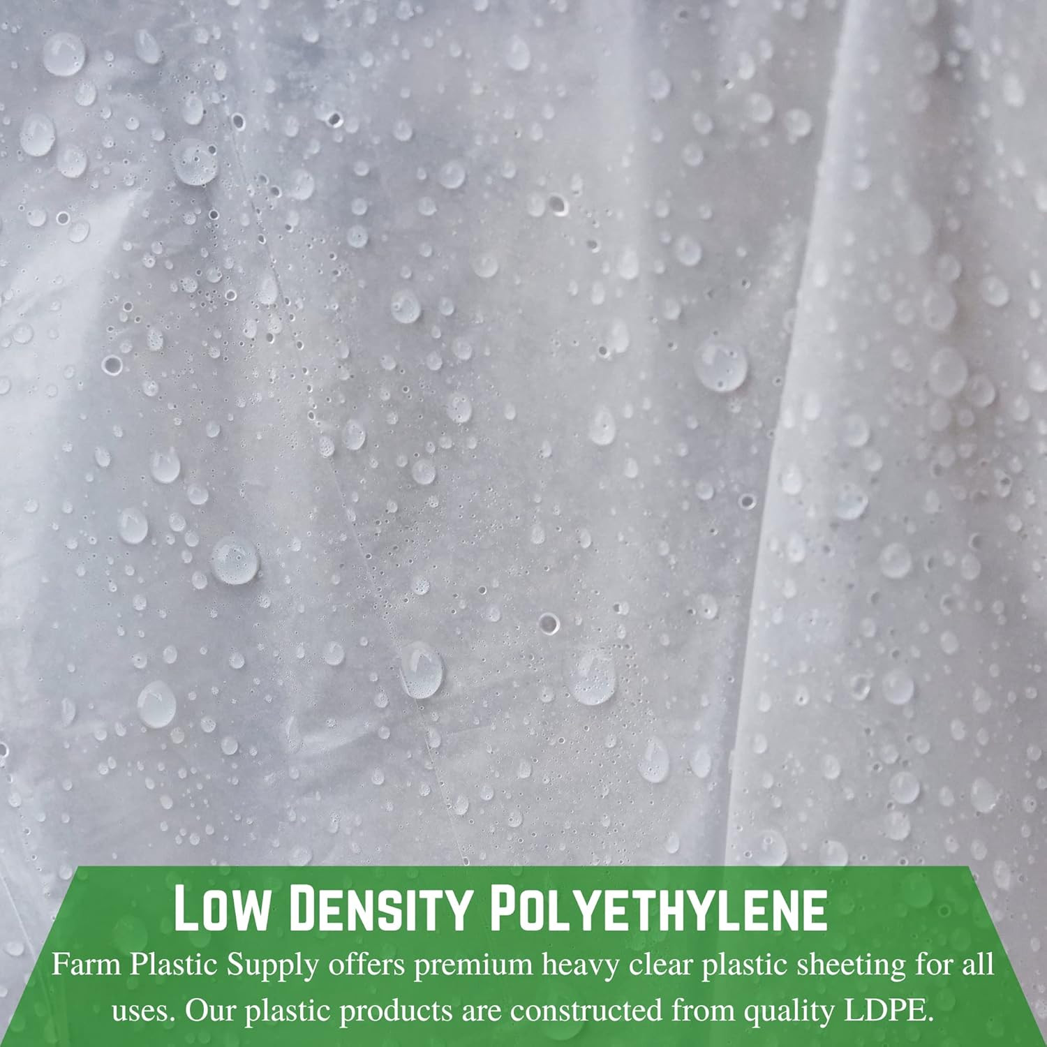 8 Mil Heavy Duty Clear Plastic Sheeting – 20′ x 100′ Vapor Barrier Cover