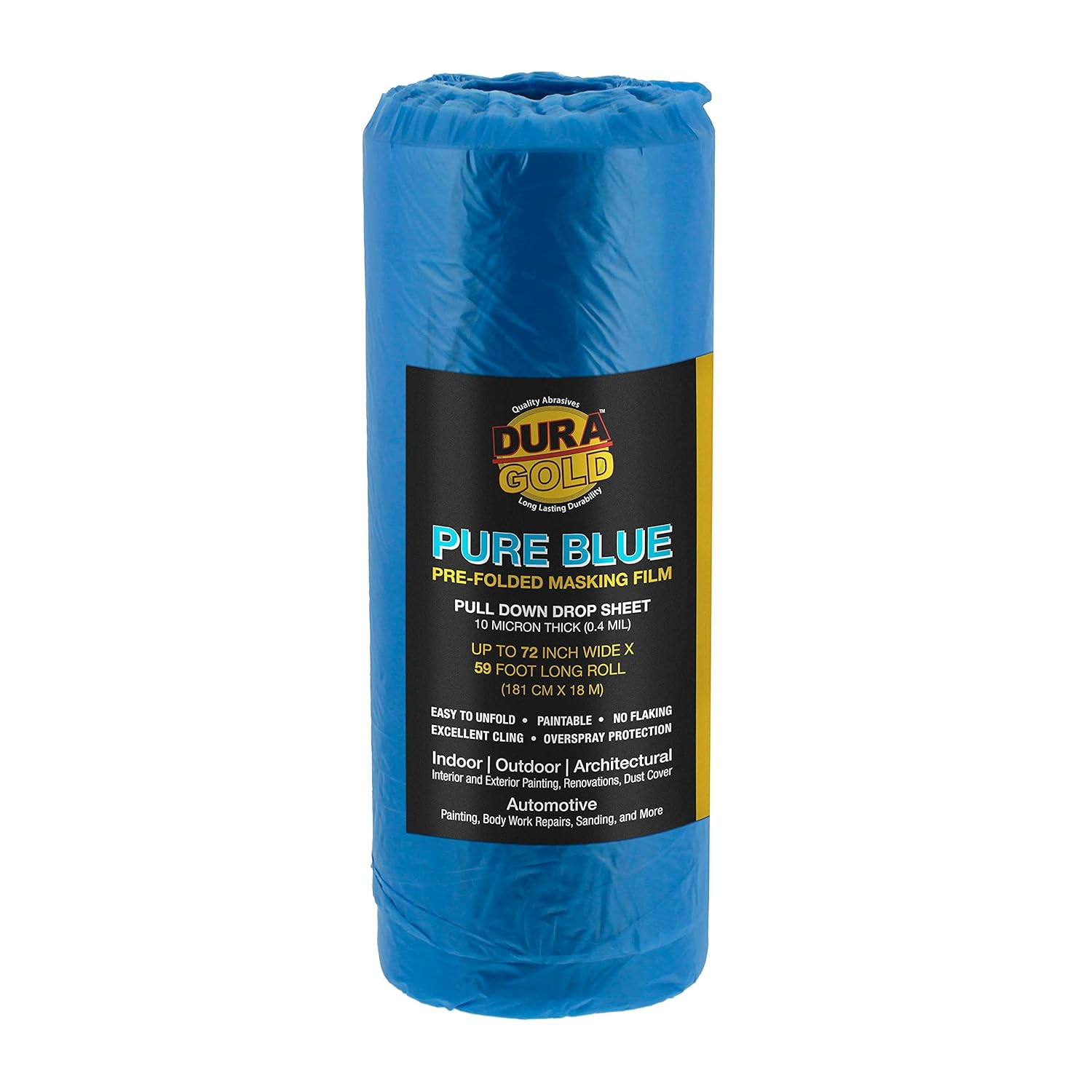 72″ Wide x 59′ Long MaxiFilm Blue Plastic Sheeting Roll