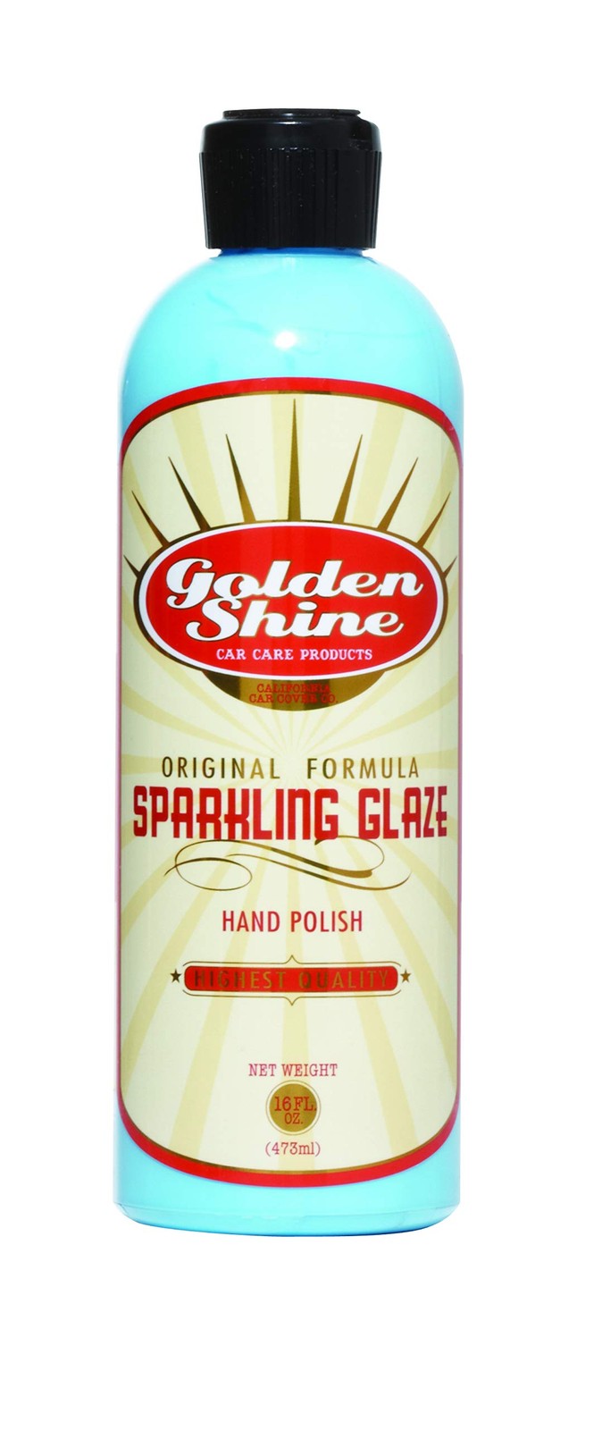 Golden Shine Sparkling Glaze Automotive Paint Polish, 16 Ounce Bottle, Blue