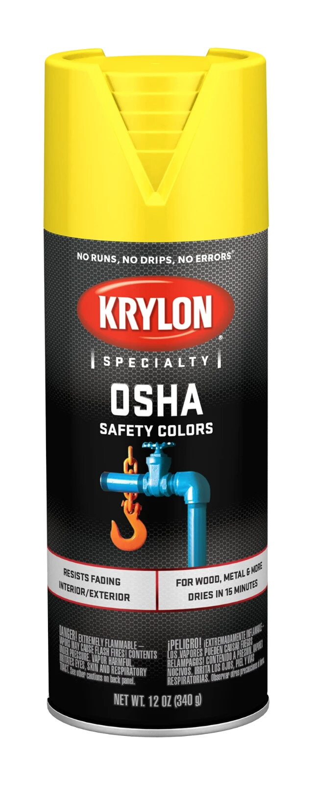 Krylon 1813 6 PACK Osha Safety Colors – Safety Yellow – 12 oz