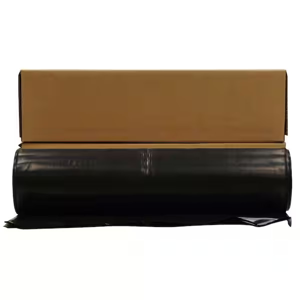 20 x 100 Ft Black 4 Mil Plastic Sheeting Poly Film Vapor Barrier Heavy Duty