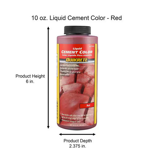 New Quikrete 10 oz. Liquid Cement Color Terra Cotta Free Shipping