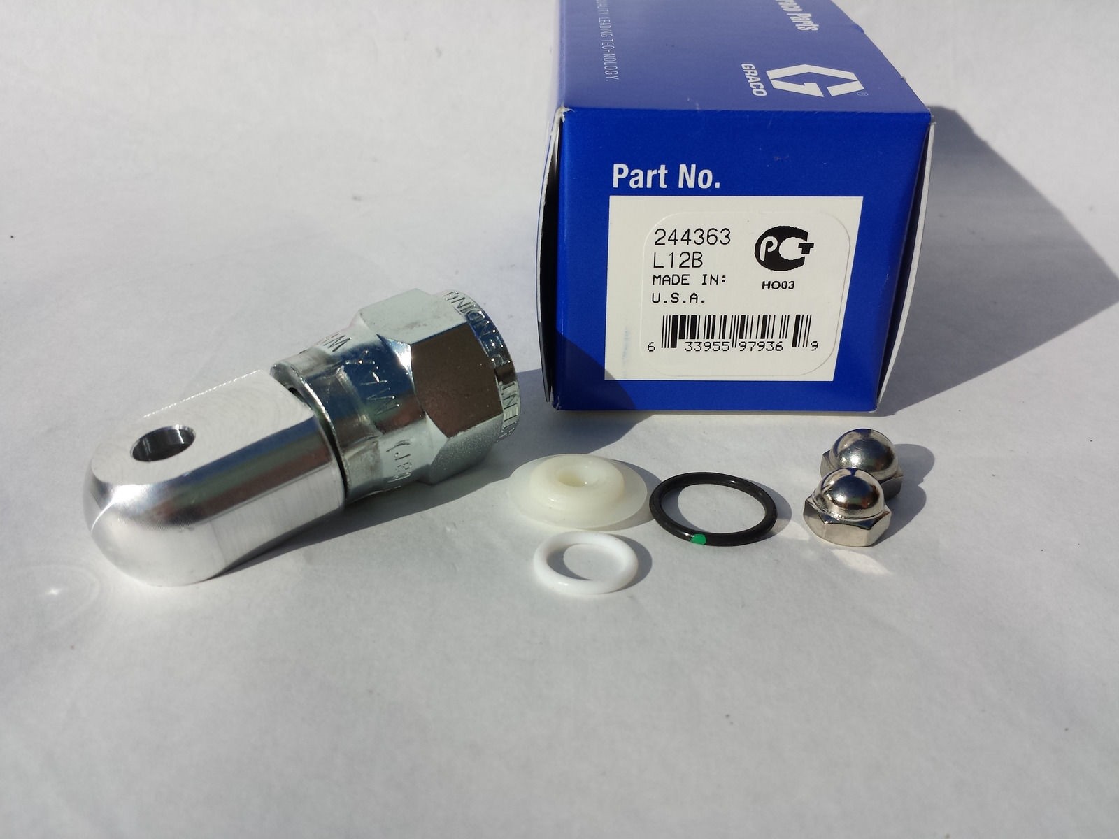 Graco CleanShot Shut Off Valve Swivel Repair Kit 244-363 244363
