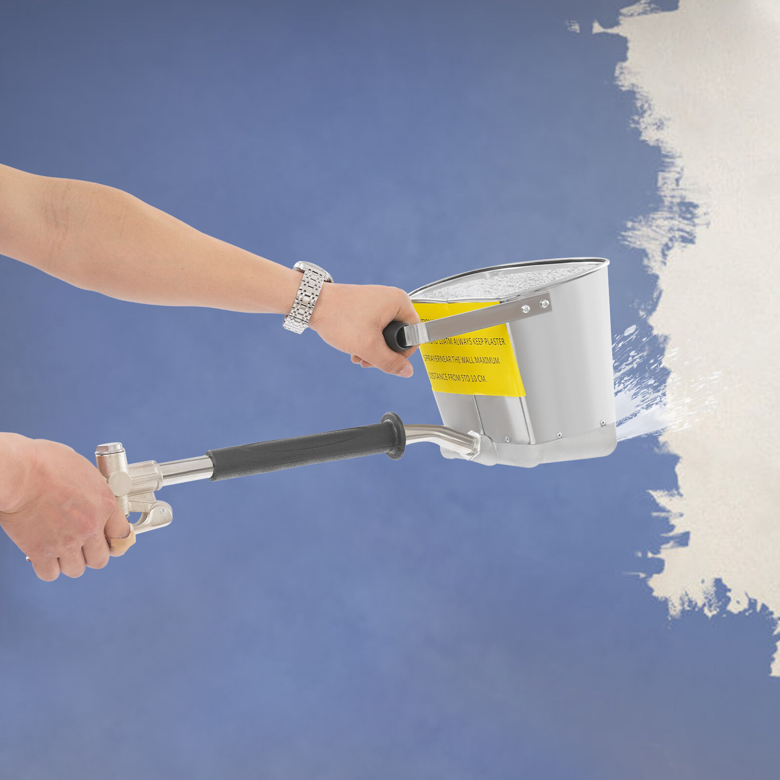 4L/0.88 Gallon Cement Texture Hopper Stucco Sprayer Stucco Cement Sprayer 2600W