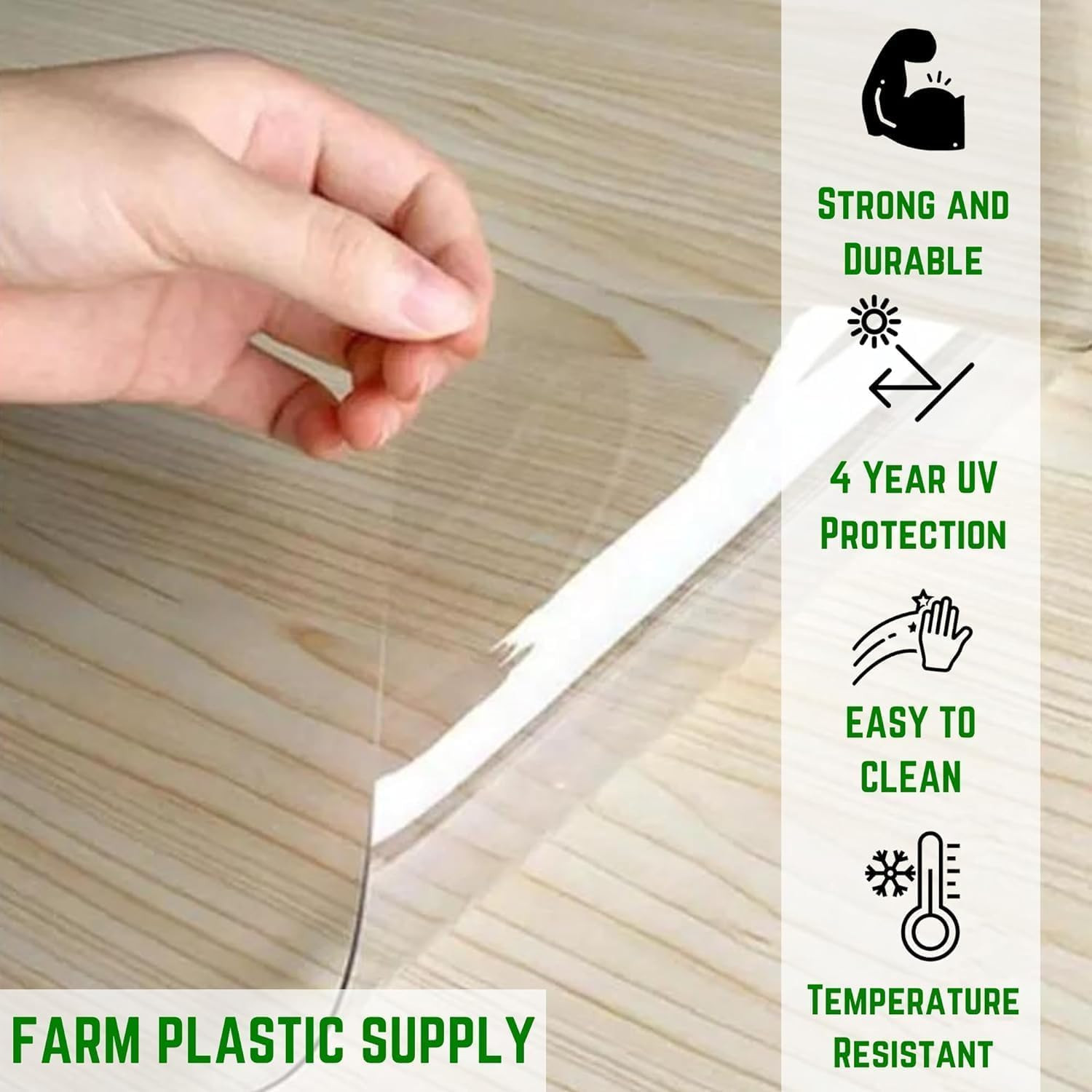 12 Mil Clear Vinyl Sheeting 5.5″ x 20′ for Windows & Protection