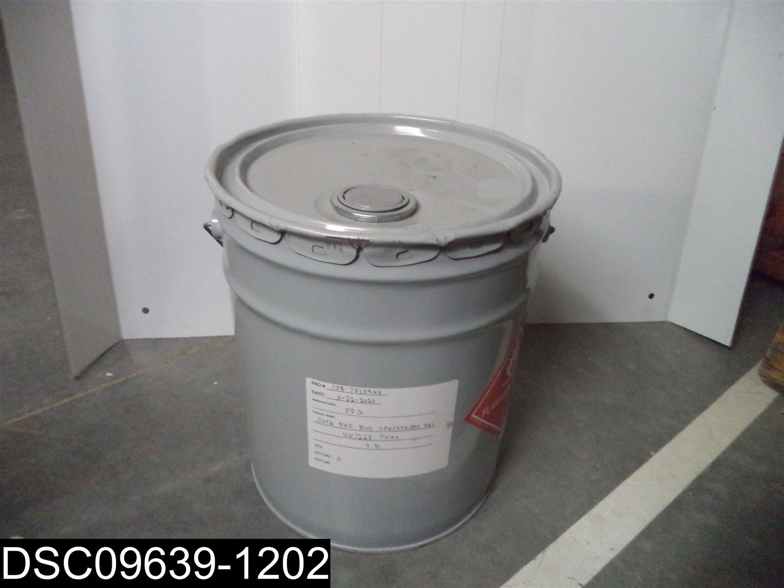 QTY=5 Gallon PPG Dark Neo Blue Sprectacron UN1263 Paint 108-7515943