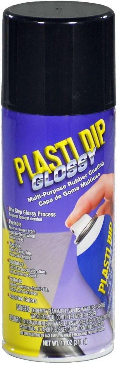 Glossy Black Rim Kit, 11 oz Aerosol, Pack of 4 cans with bonus Cangun Tool – …
