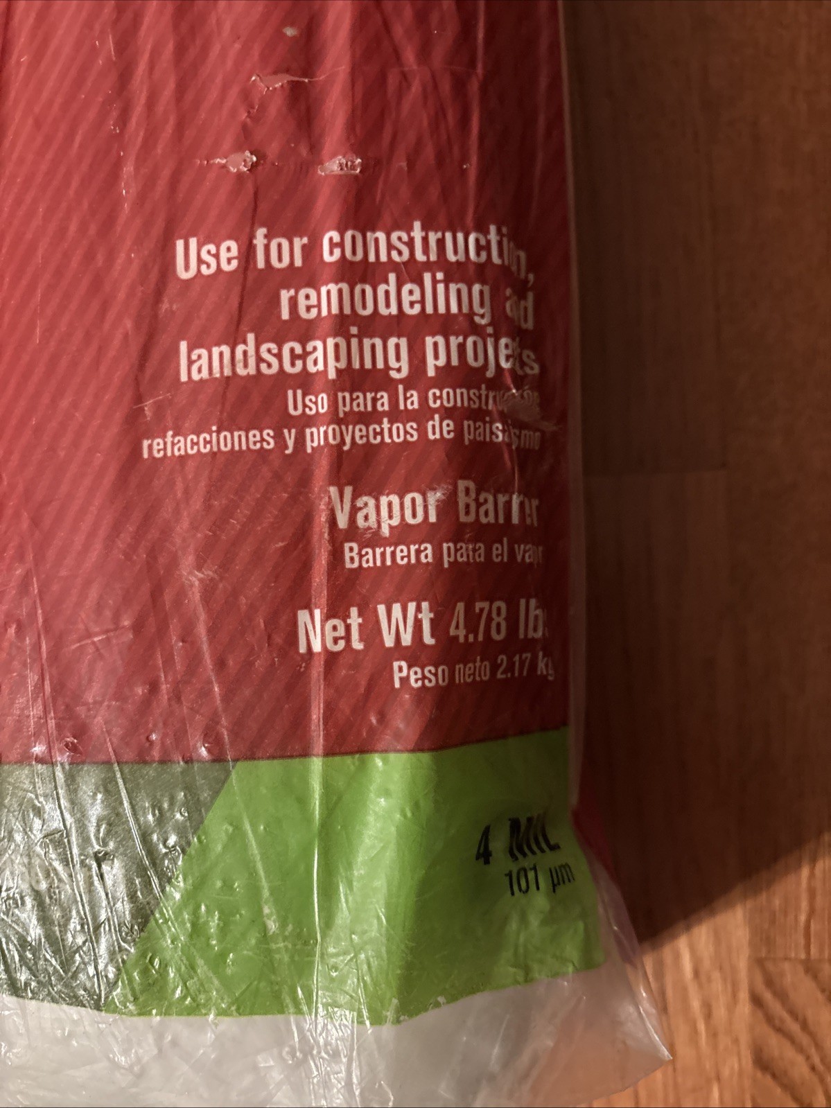 Ace Plastic Sheeting Polyethylene Clear 4 mil x 10 Ft. W x 25 Ft. L.