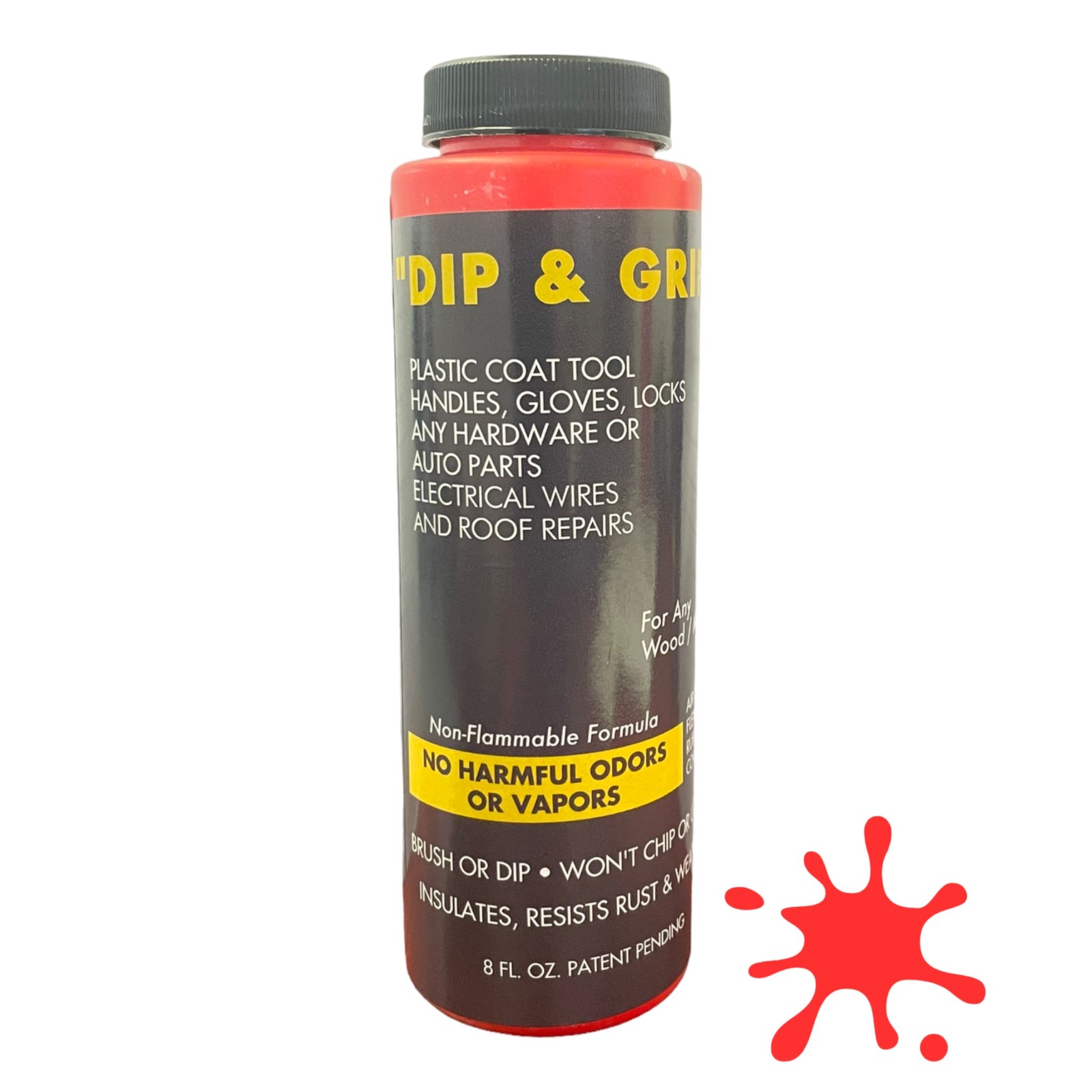 Dip And Grip (Red) Rubberized Plastic Coating Hand Tool Auto Parts Broken Wires