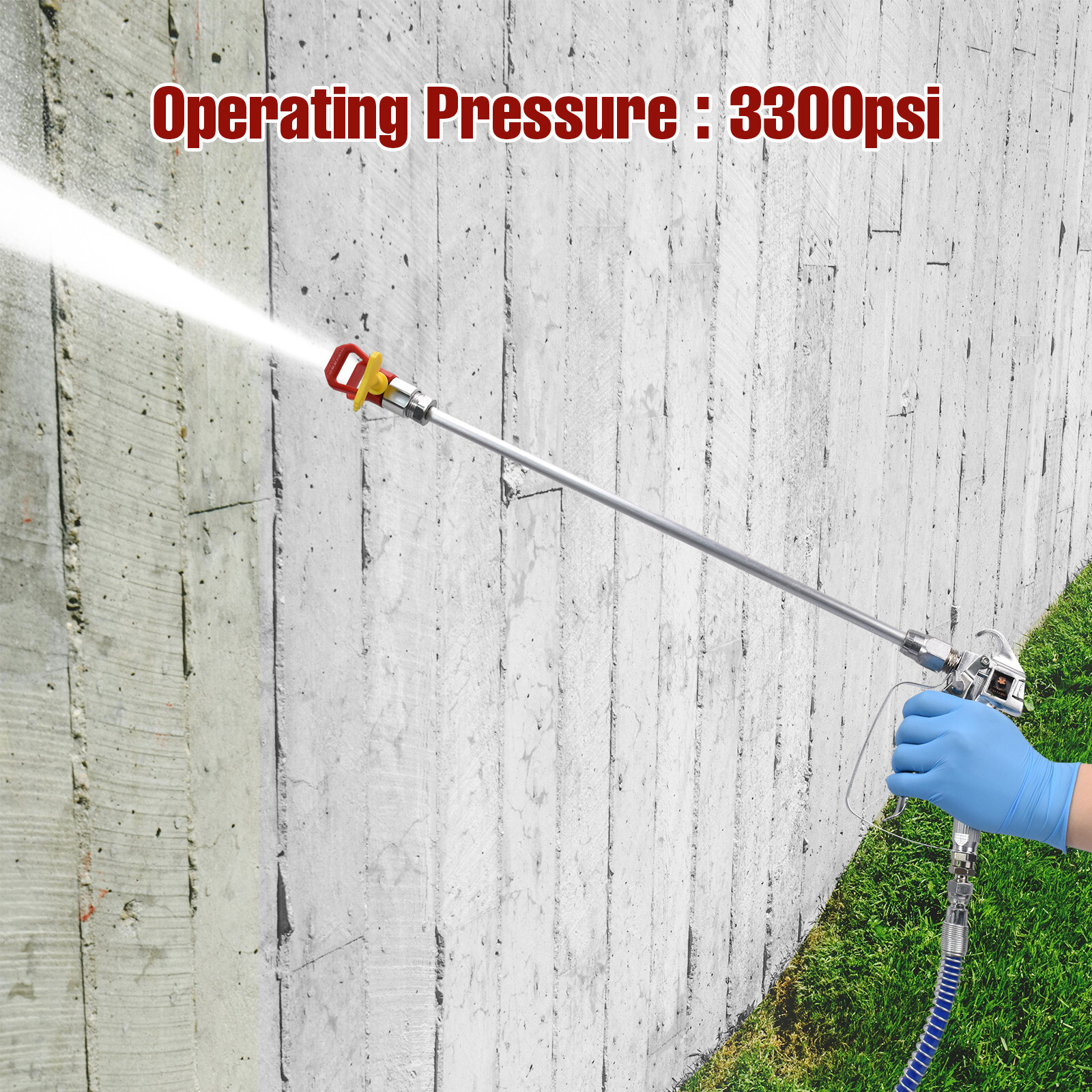 2.5HP High Pressure Airless Paint Sprayer High Efficiency Power Painting 220V