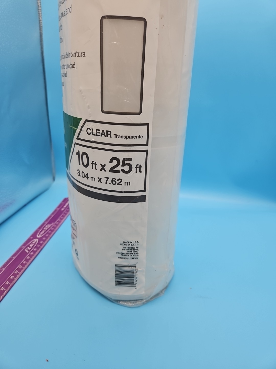 HDX 10 ft. x 25 ft. Clear 6 mil Plastic Sheeting