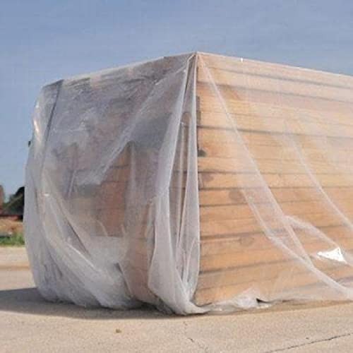 6 Mil Clear/Translucent Poly Sheeting 10′ x 100′ Heavy Duty Plastic Film Roll