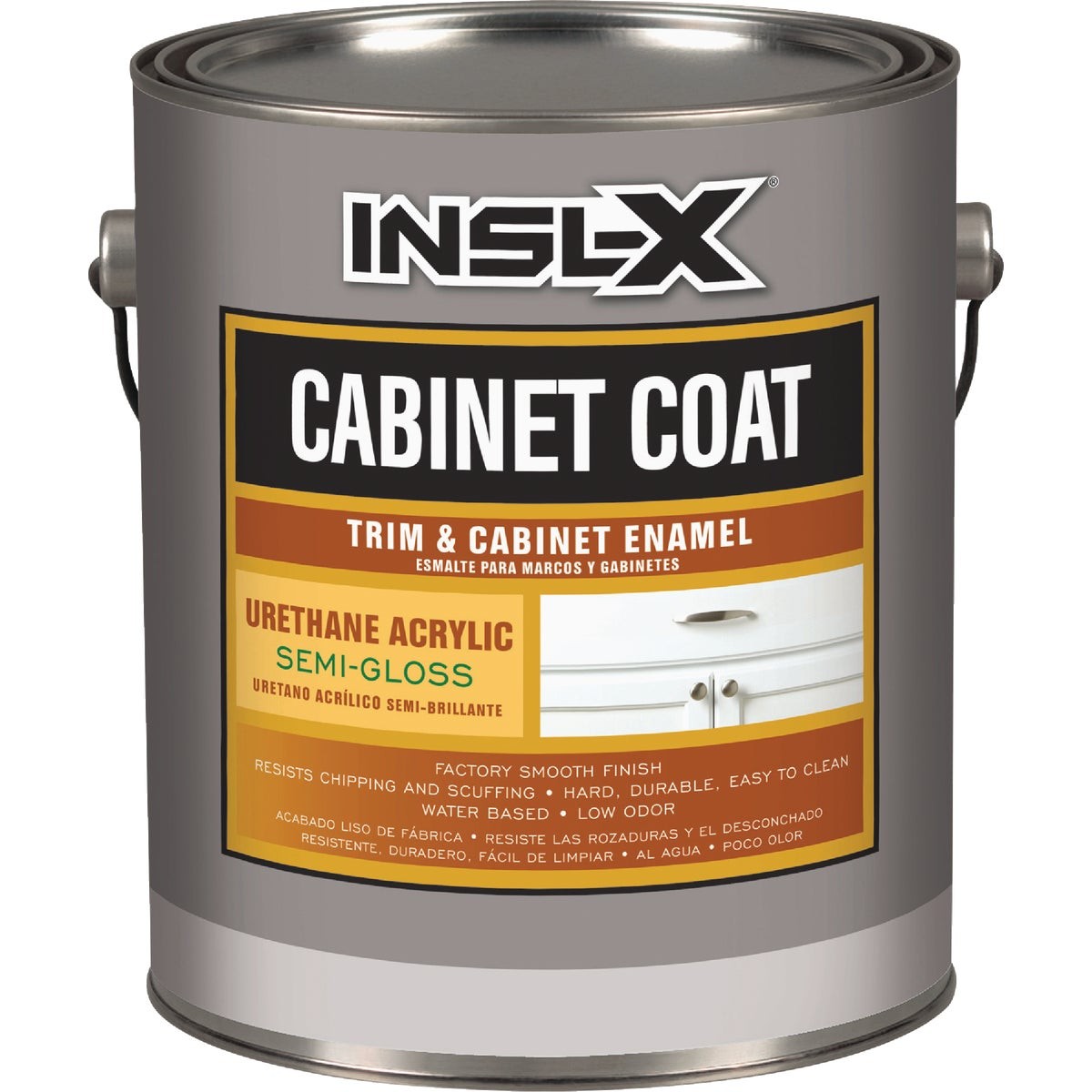 Insl-X 1 Gal. White Semi-Gloss Cabinet Coating CC6601099-01 INSL-X Urethane