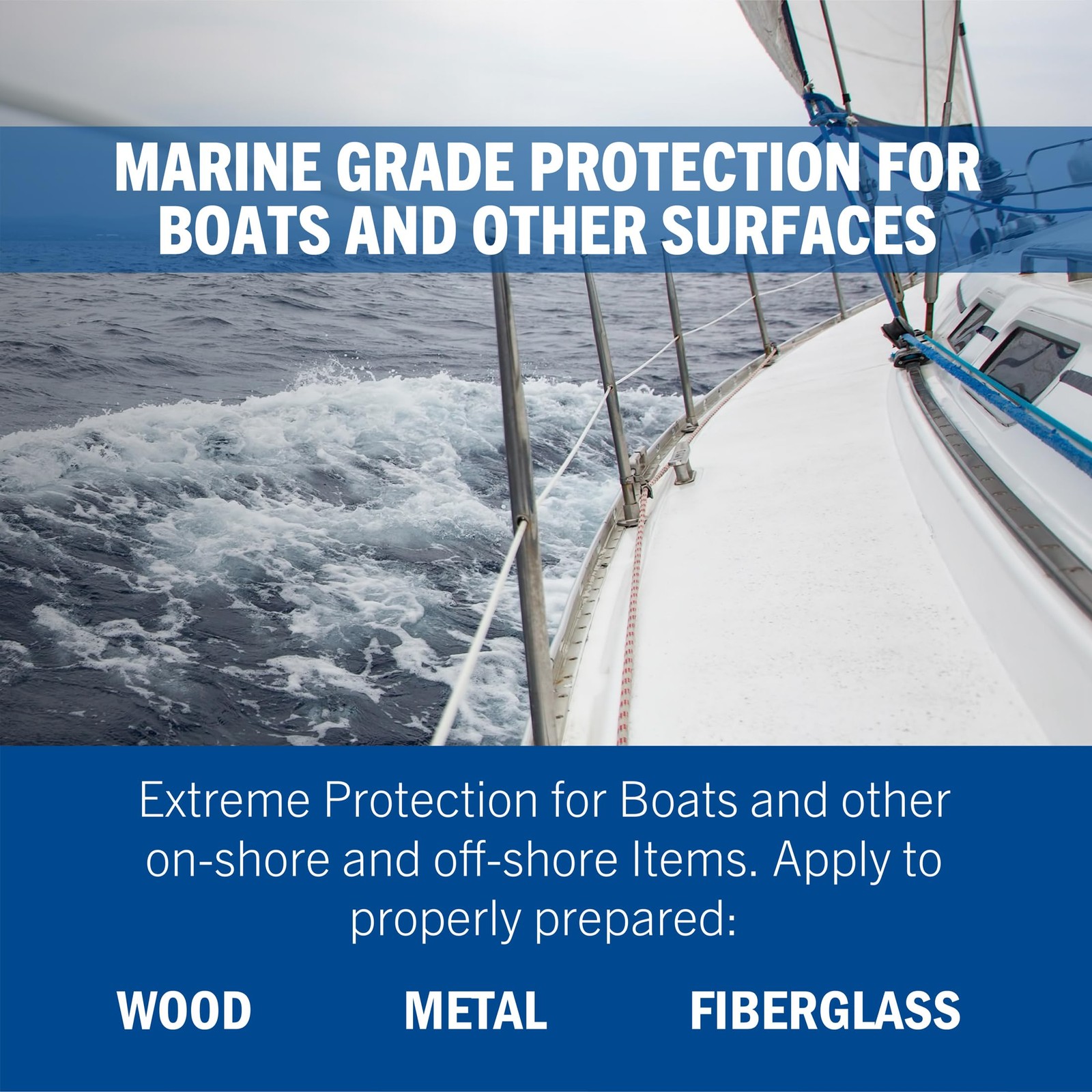 Marine Boat Wood Metal Fiberglass Topside Paint Coating Navy Blue 1 Quart New US