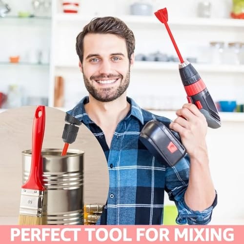20 Pcs Paint Mixer Drill Attachments, Helix Stirrer for Resin, Epoxy & Silicone
