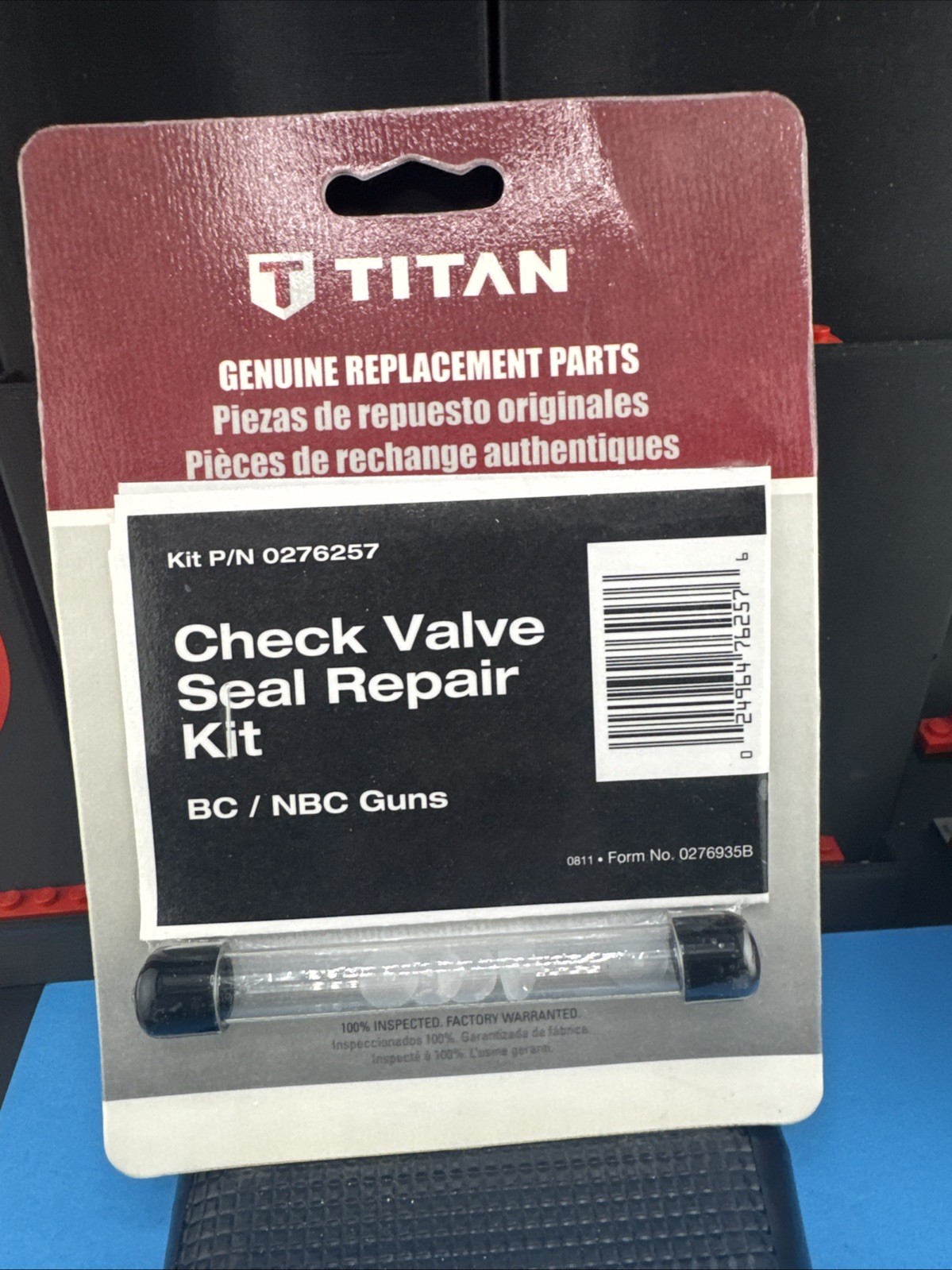 Titan Check Valve Seal Repair Kit BC/NBC Guns 0276257 📦4