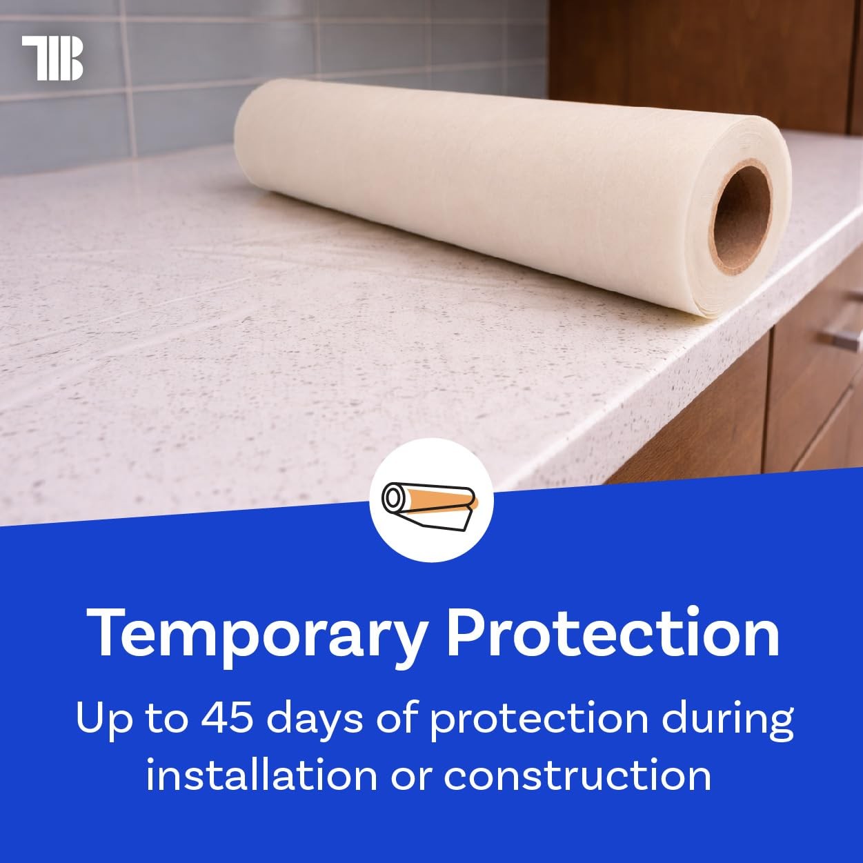 Tapemanblue Countertop Protection Film 30 X 600 Made In Usa Self Adhesive Clear