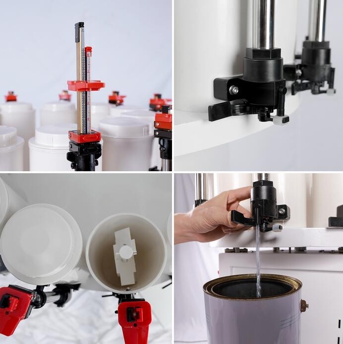 12 Stations Paint Colorant Dispenser110V2.3L Drum Paint Color Tinting Machine