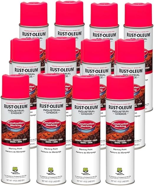 Rust-Oleum Fluorescent Pink 264702 Industrial Choice M1400 System Water-Based