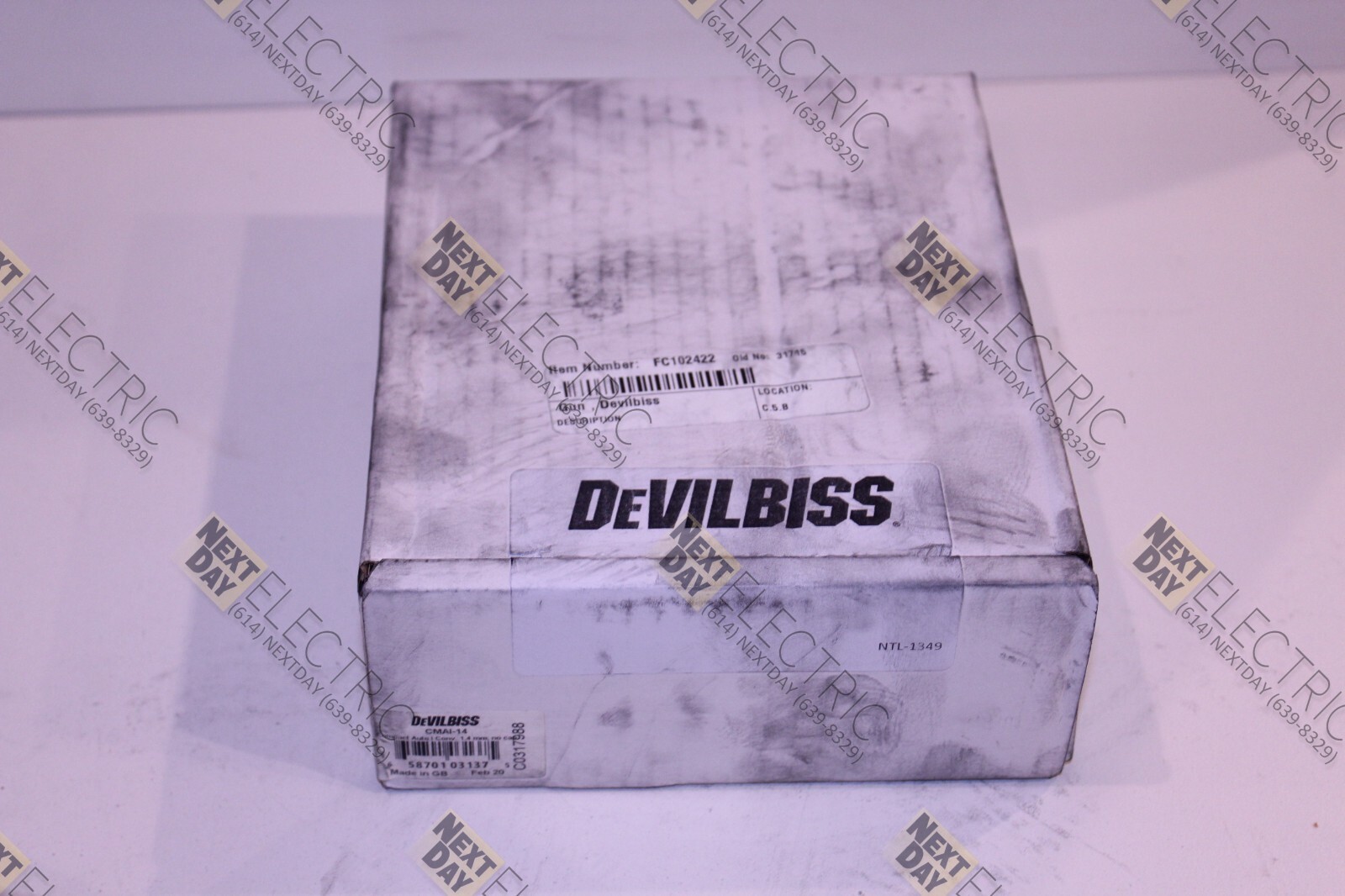 Devilbiss, CMAI-14, Compact Auto Conv 1.4mm No Cap Spray Tip Automatic Gun