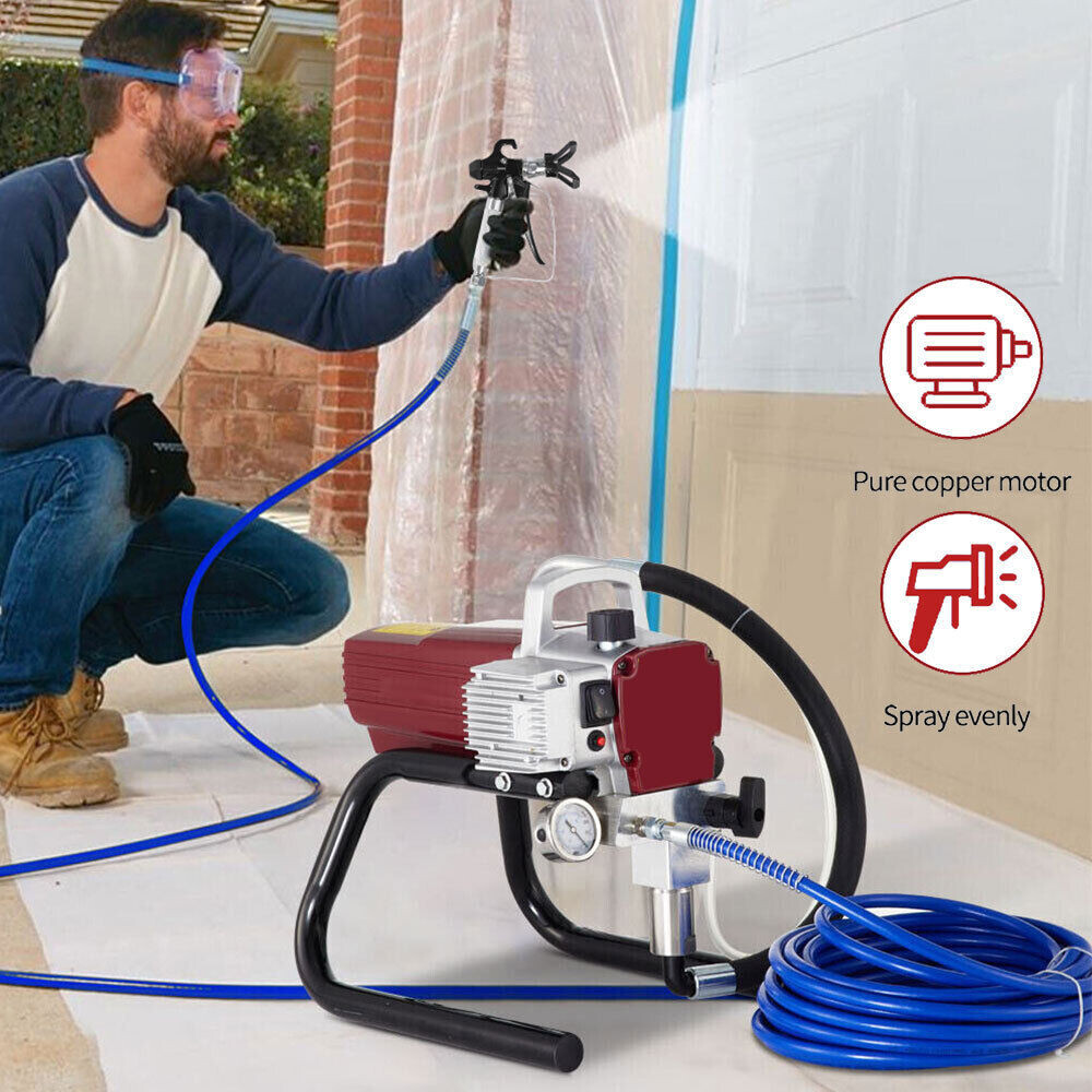 1700W High Pressure Airless Paint Sprayer High Efficiency Power Painting 220V