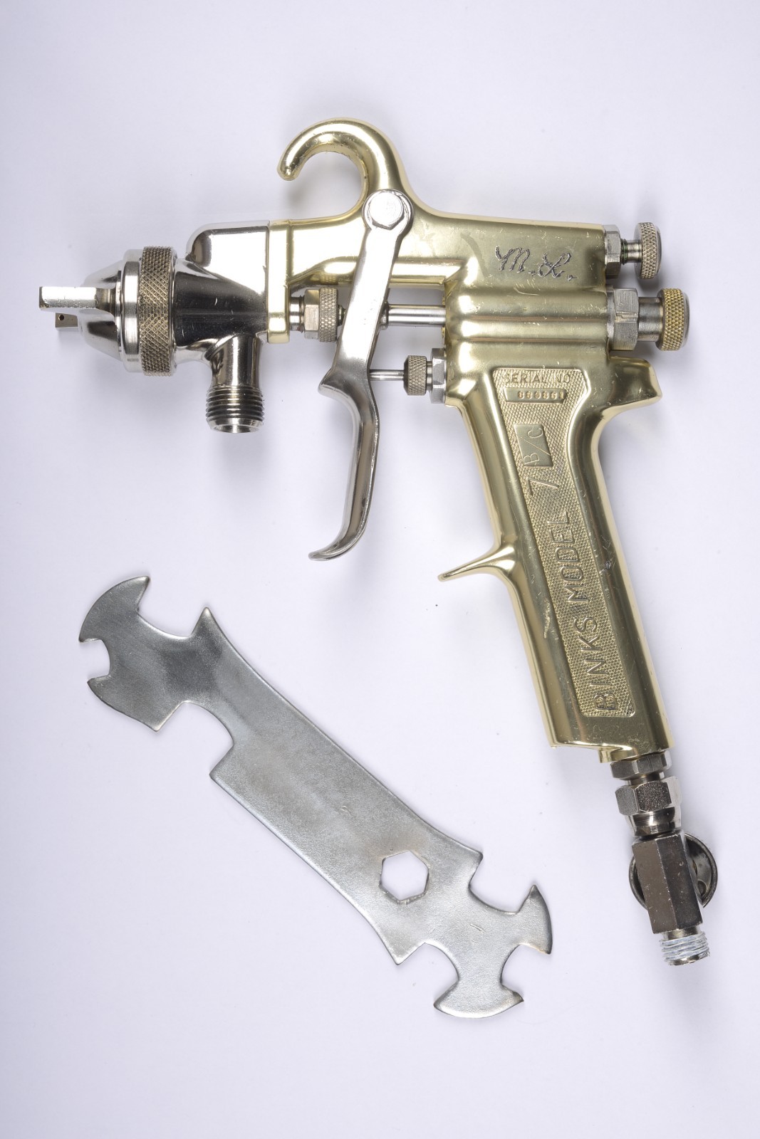 Binks Model 7 B/C Gold with wrench.