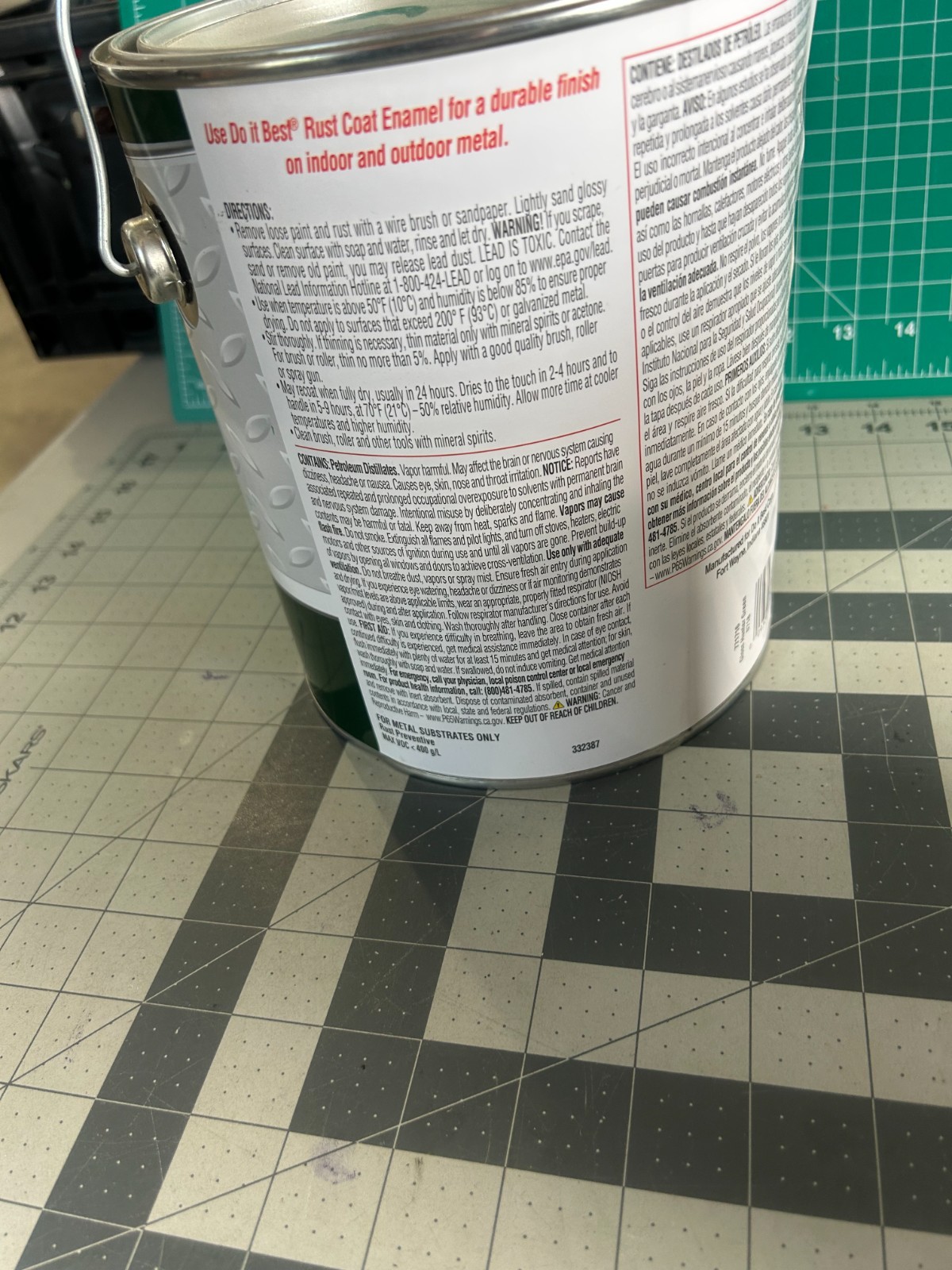 NEW Do it Best Rust Coat protection Oil-Based Gloss Enamel Hunter Green 1 gallon