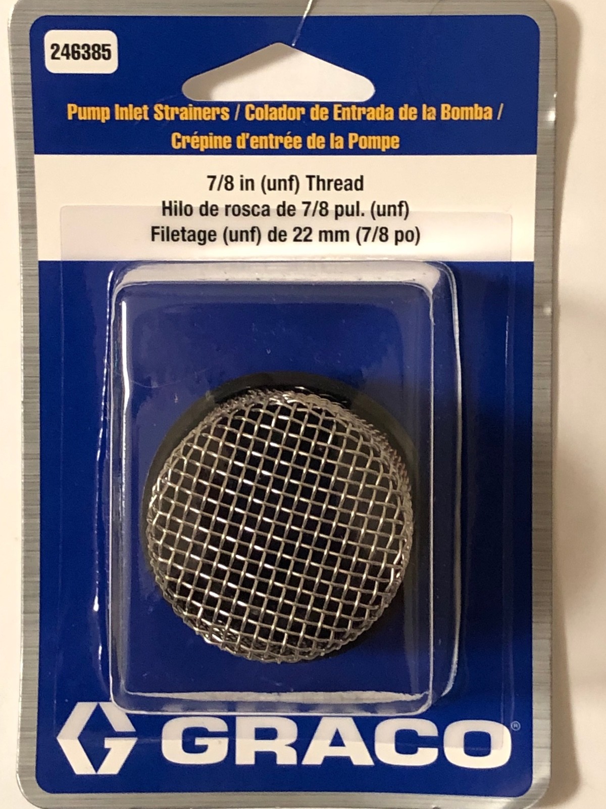 Genuine Graco 246385 – 246-385 7/8″ Inlet Strainer. Genuine Graco