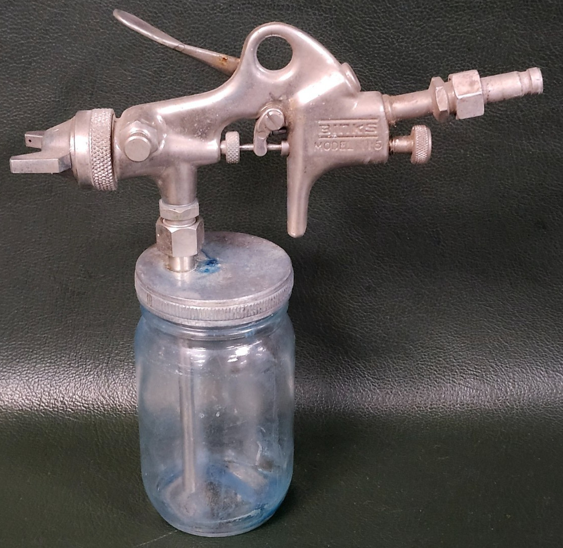 VINTAGE Binks Model 115 Conventional Touch-up Paint Spray Gun USA