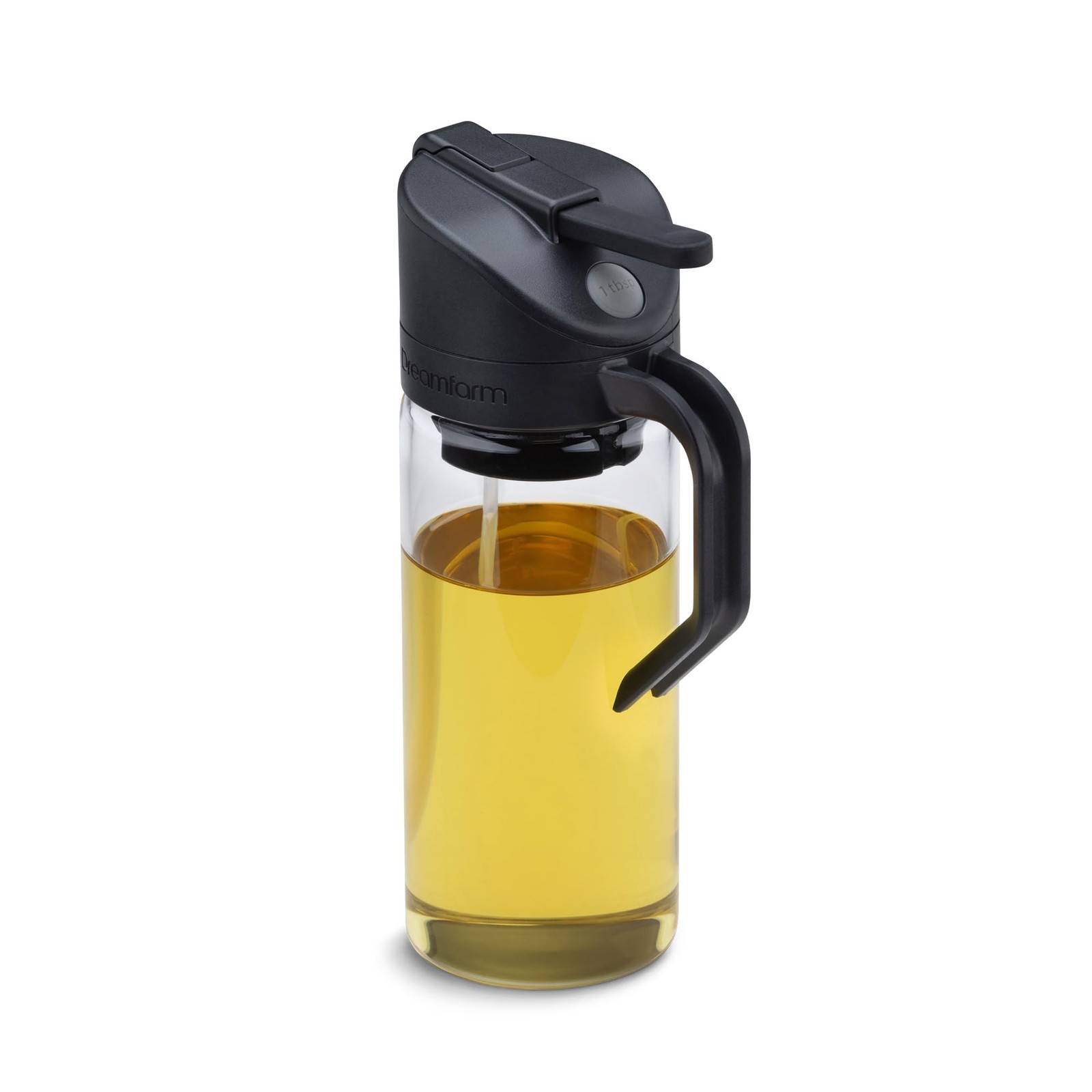 Dreamfarm Oileroo Glass No-Clog Oil Sprayer, Pourer & Doser – Oileroo, Black