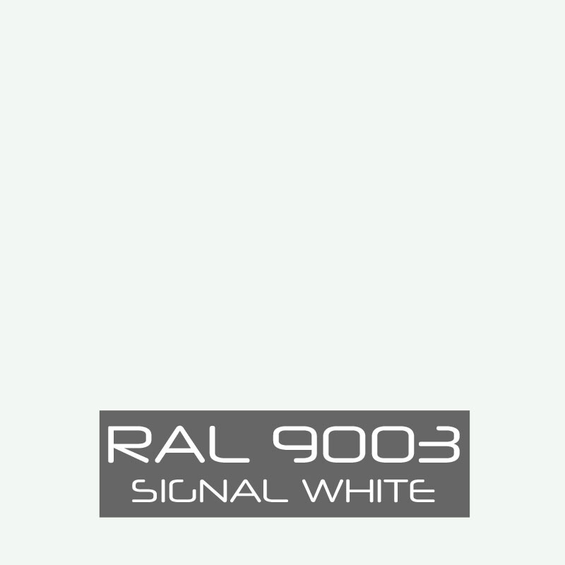 RAL 9003 Signal White Powder Coat Paint – NEW 1LB