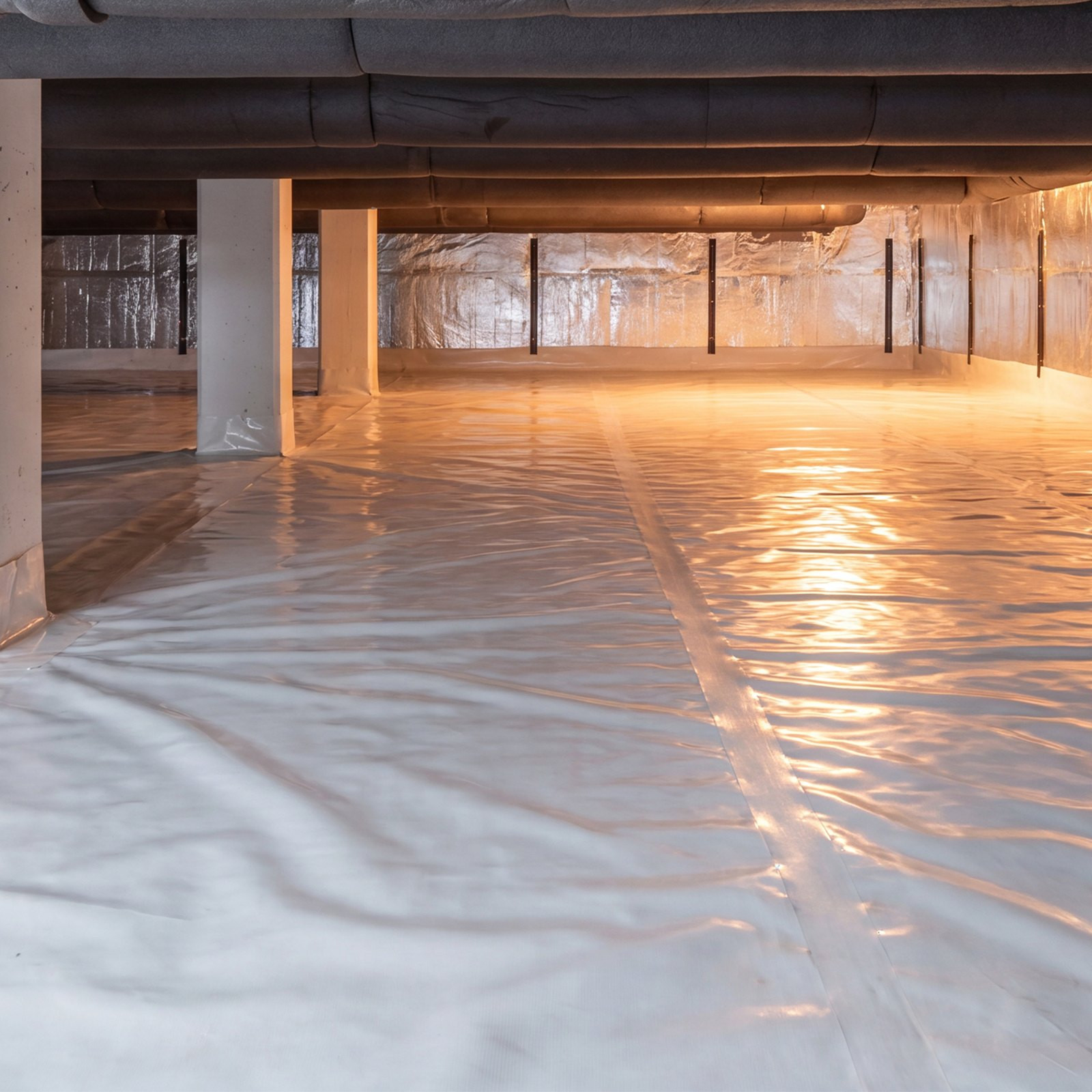 12 Mil Plastic Sheeting 10×100 ft Heavy Duty Poly Vapor Barrier Black White