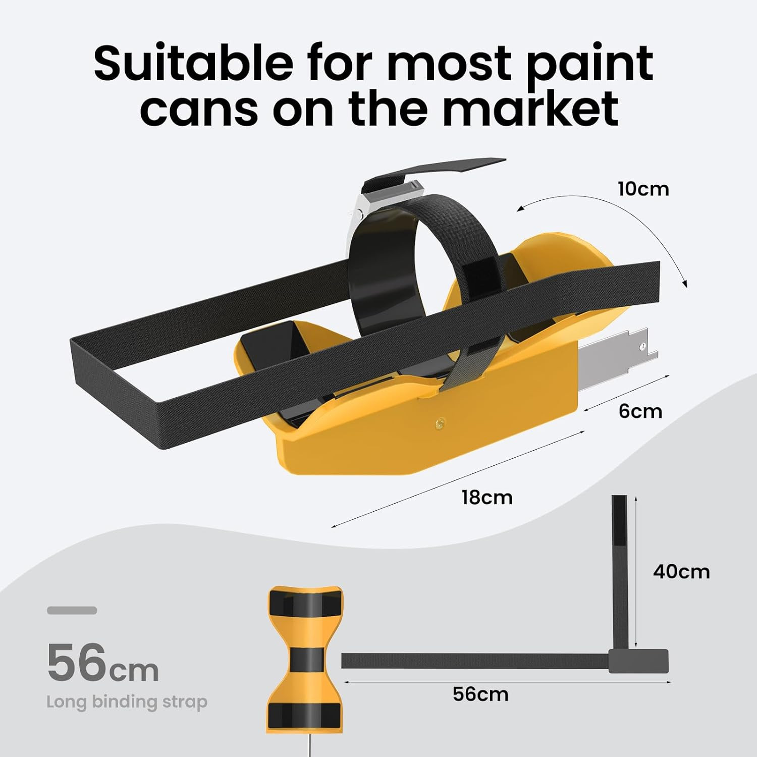 Universal Paint Can Shaker with One-Click Adjustment for 2″ to 4″ Cans