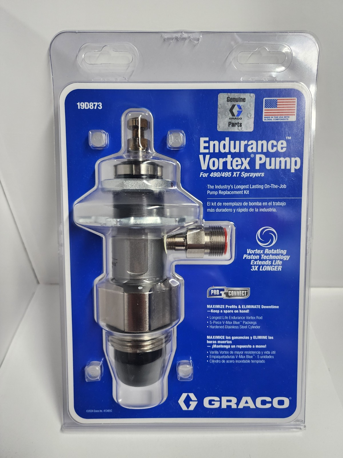 Graco 19D873 Endurance Vortex Piston Pump for new XT and Ultra models