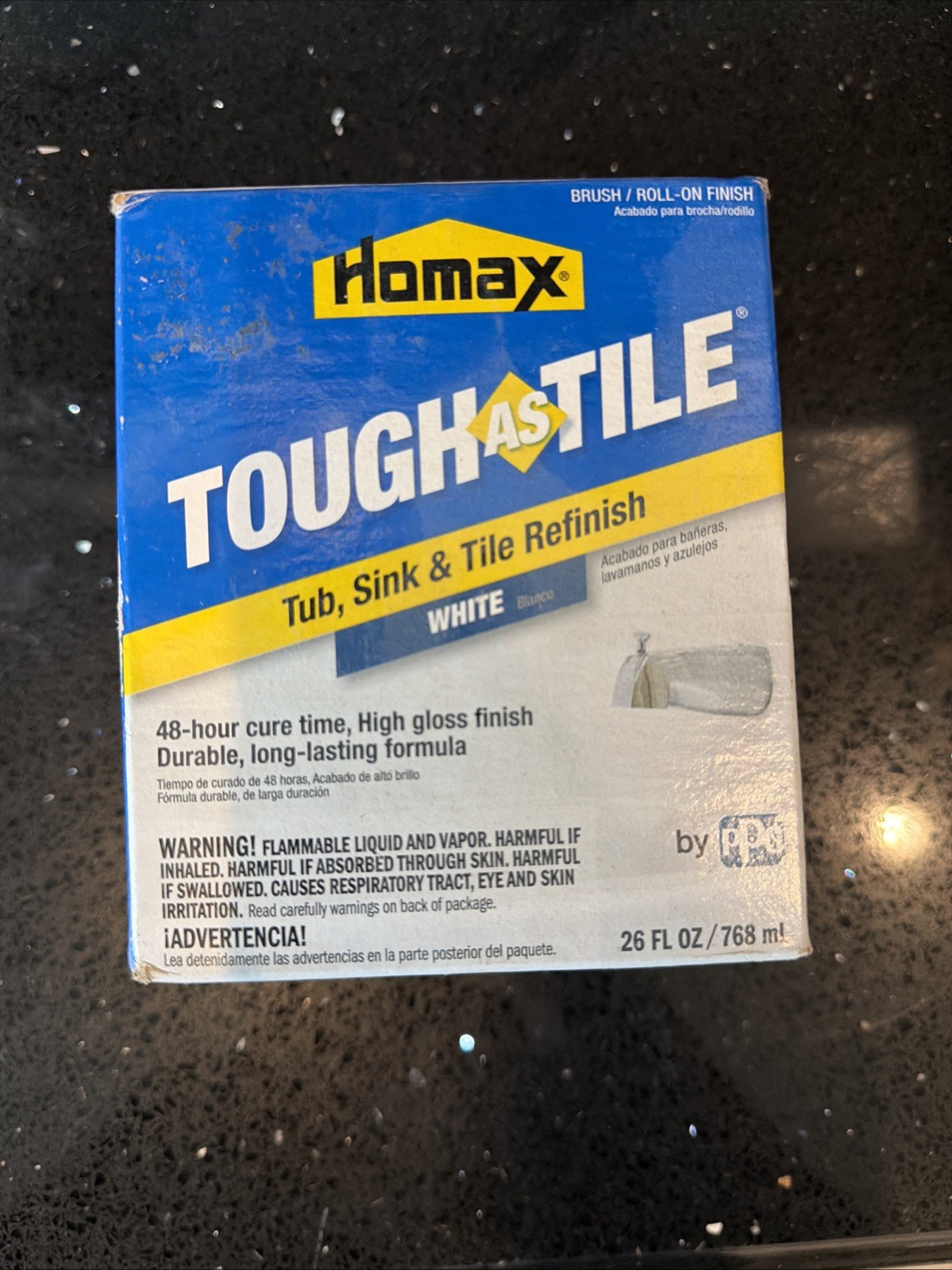Homax Tough as Tile White Tub Sink & Tile Refinish High Gloss 26oz U-91HT-01