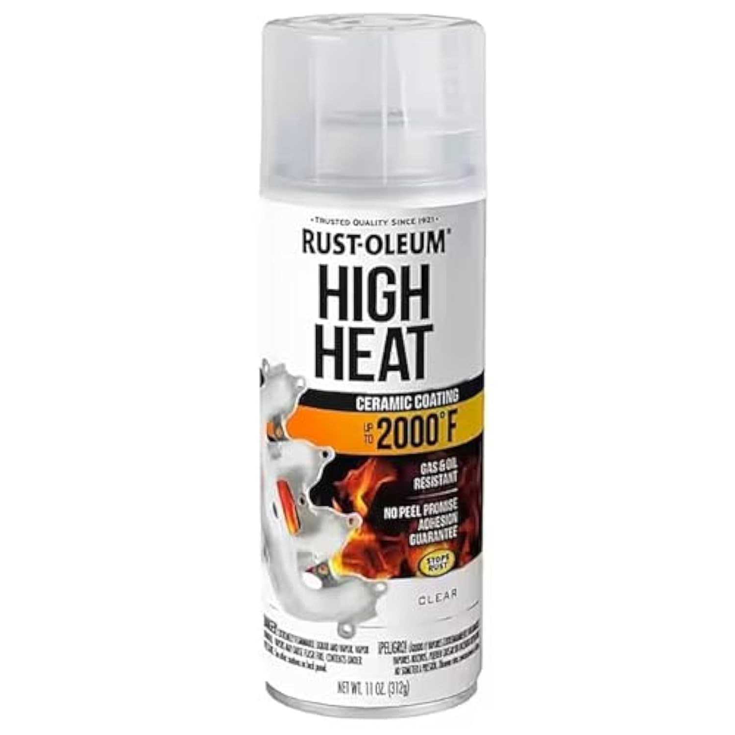 Rust-Oleum 260771 Automotive High Heat Spray 11 Ounce (Pack of 1), Clear