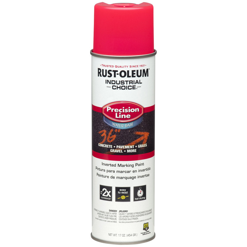 INDUSTRIAL CHOICE Marking Paint, Fluorescent Pink, 17 oz, Aerosol Can