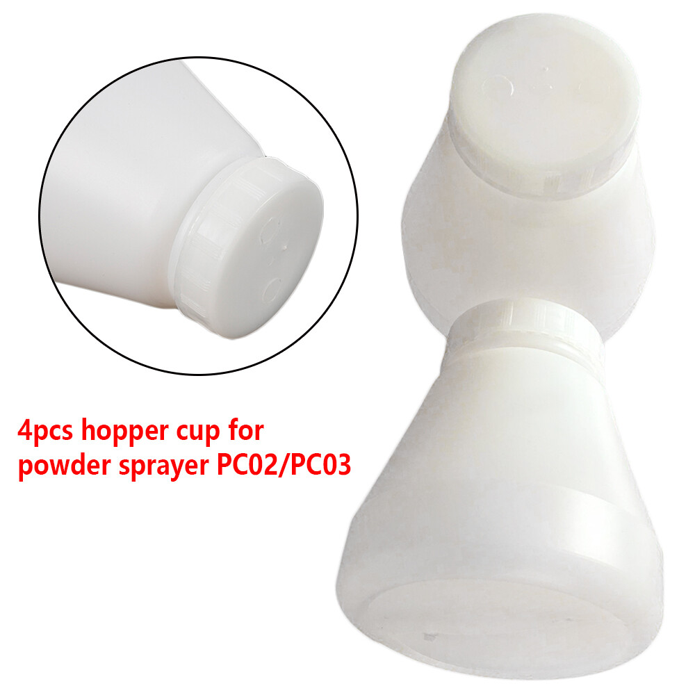4 pcs hopper cup Bottle for powder coating system PC02 PC03 paint spray gun