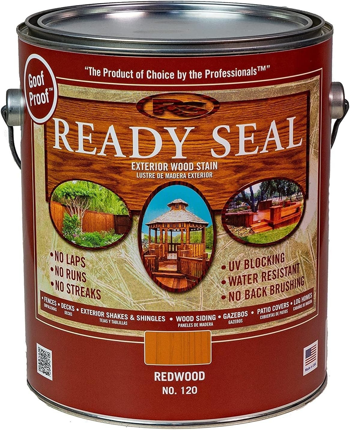 Ready Seal Redwood 1 Gallon 7lb – 120
