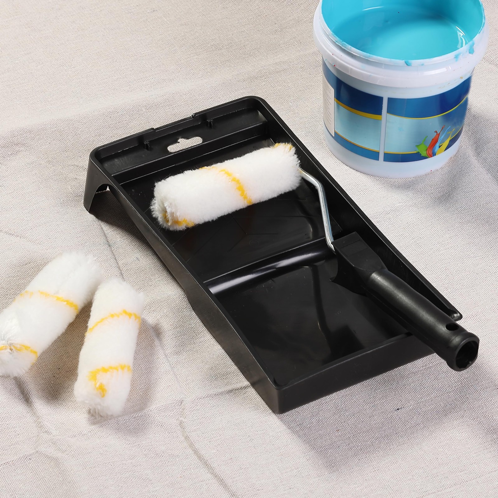 Bates Choice Paint Roller Kit, 4-Inch, 10 pcs, Black, 4″, 10 Black