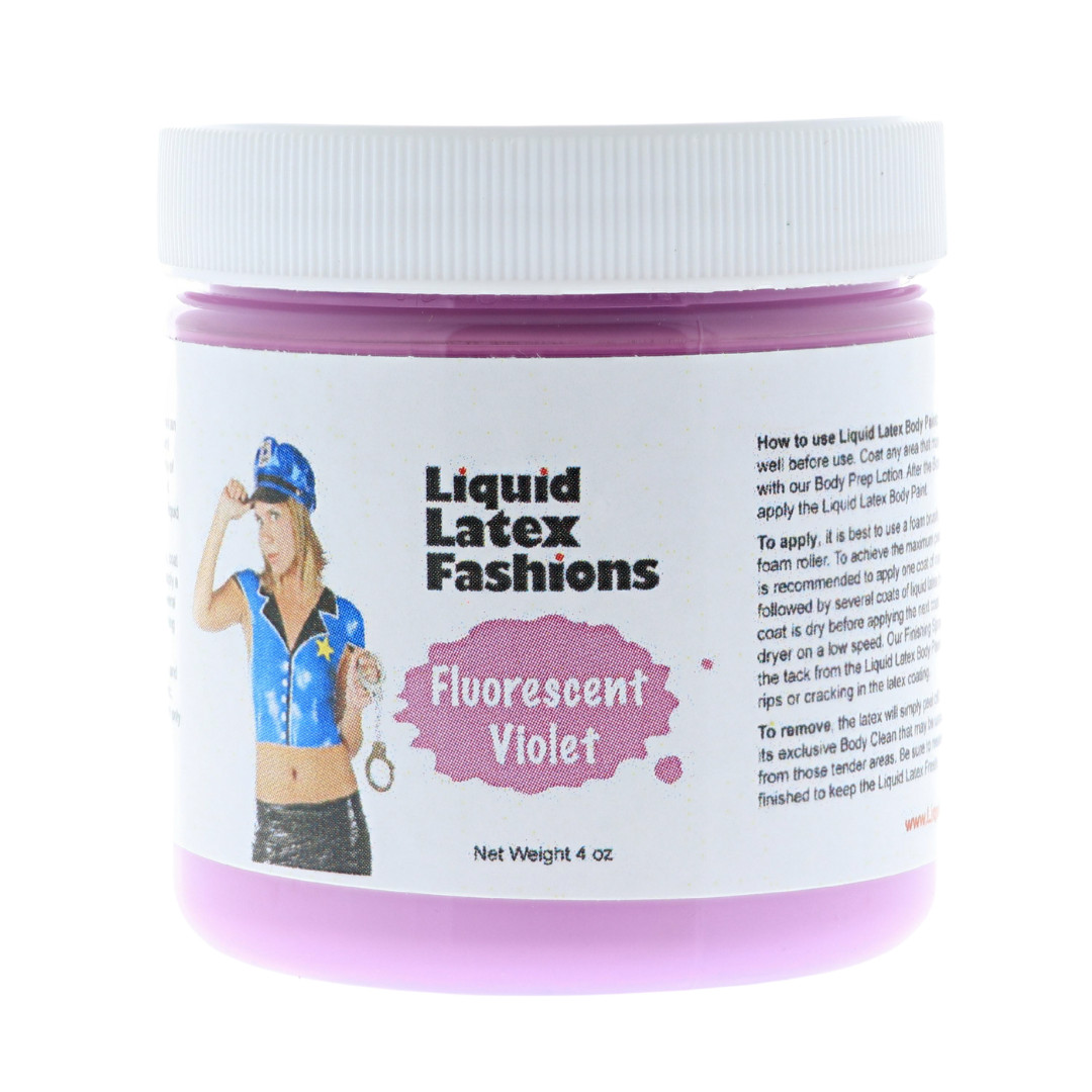 Fluorescent Violet Liquid Latex Body Paint – 4 oz