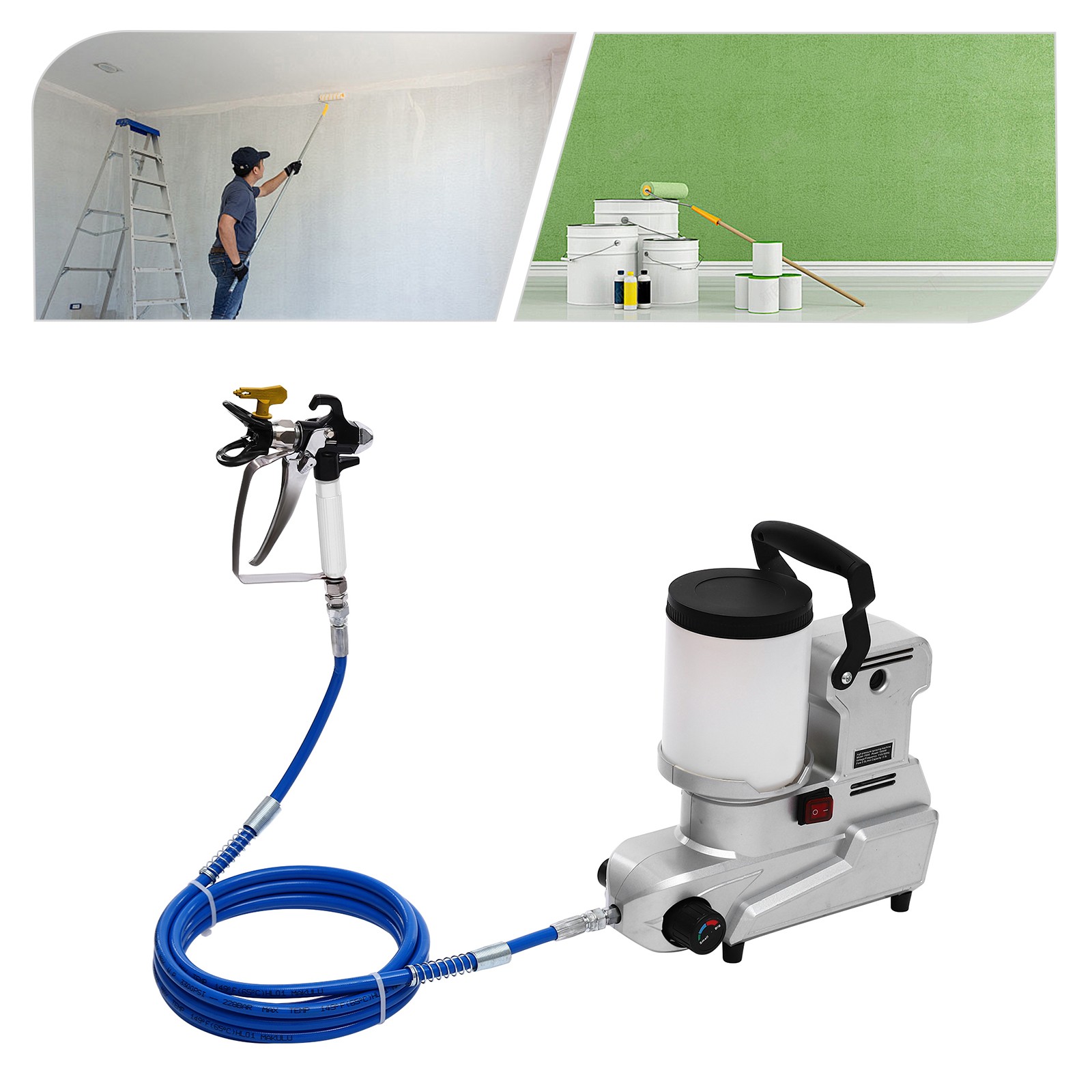 2.5L Airless Electric Paint Sprayer High Pressure Paint Sprayer Painter 120MPa