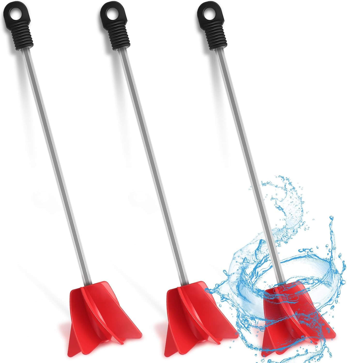 3 Pack Paint Mixer for Drill Epoxy Stirrer Mixing Paddle Latex Paint Adhesive